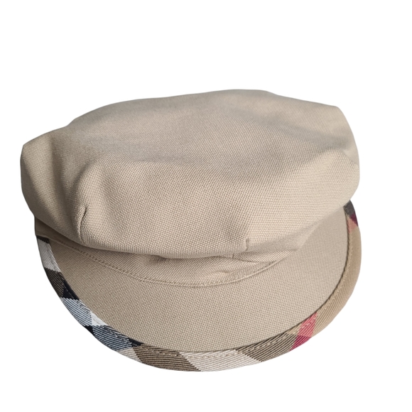 Burberry Accessories - Burberry Khaki Newsboy Hat